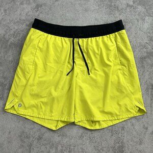 Smartwool Active Shorts Mens XXL Limeade Running Lined Pocket Gym Workout 7”